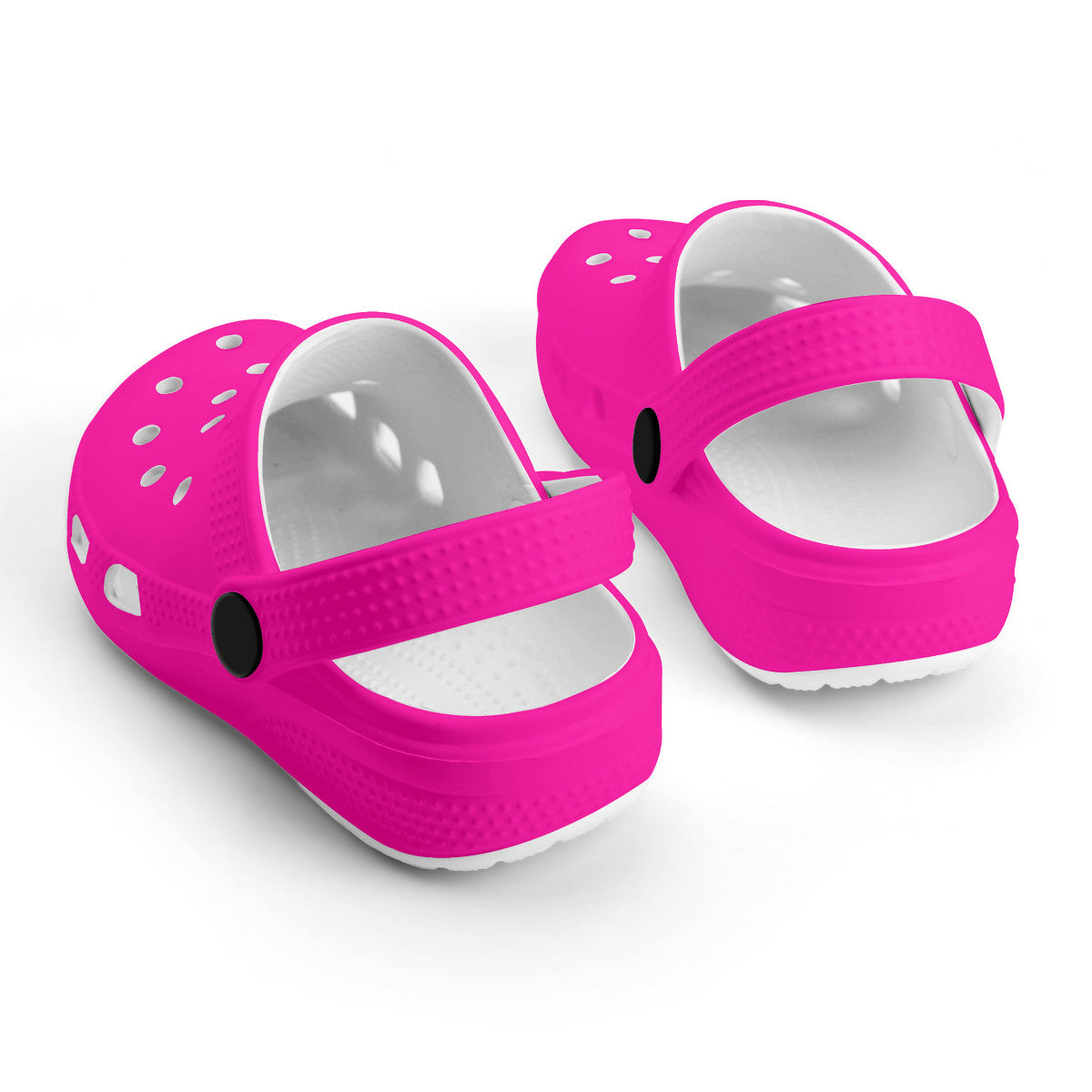 Kid's Neon Pink Casual Clogs