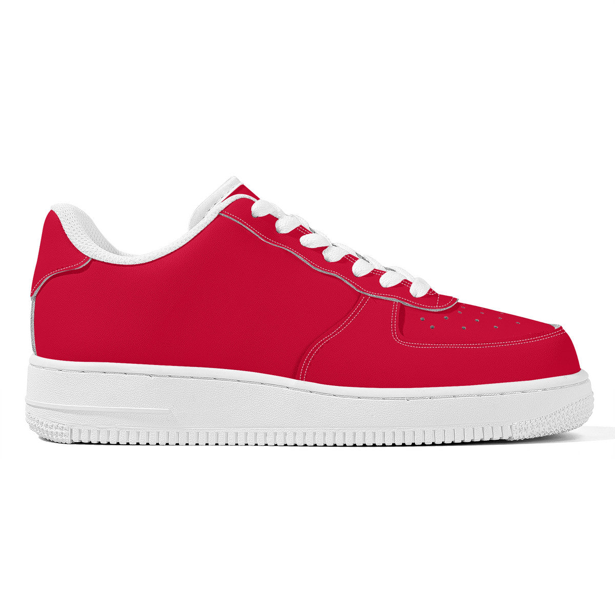 Trending Red Unisex Microfiber Sneakers