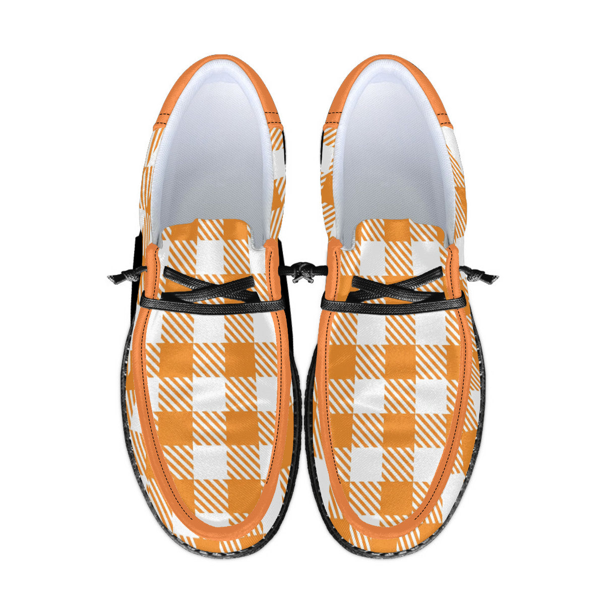 Orange Unisex Canvas Loafers