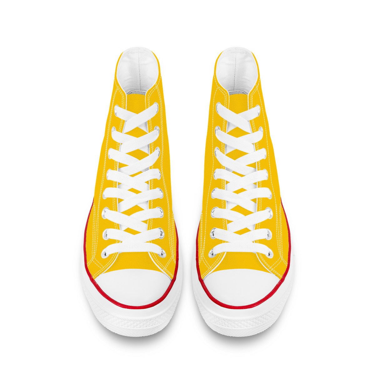 Bannana Yellow High Top Canvas Shoes