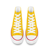 Bannana Yellow High Top Canvas Shoes