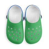 Kid's Green and Blue Casual Clogs