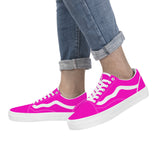 Hot Pink Low Top Flat Sneaker