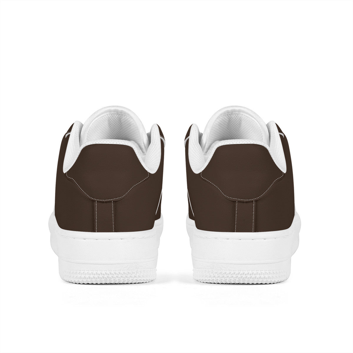 Brown Unisex Microfiber Sneakers
