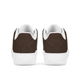 Brown Unisex Microfiber Sneakers