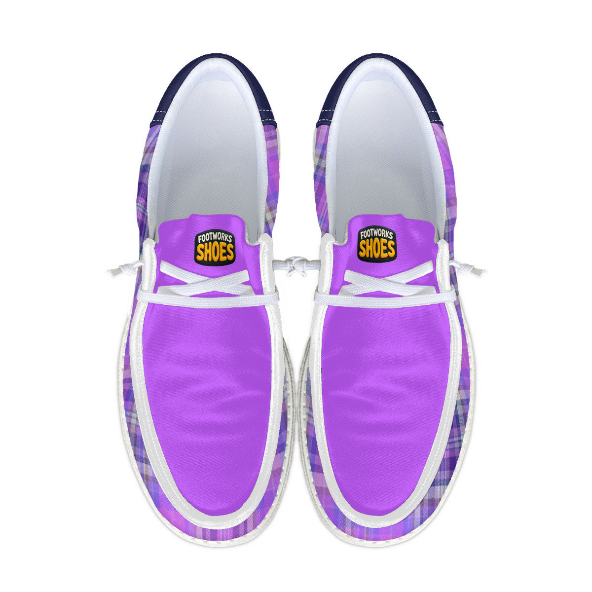 Purple Unisex Canvas Loafers