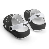 Kid's Black and White Casual Clogs