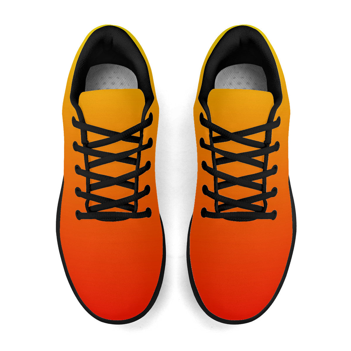 Unisex Orange Gradiant Athletic Running Shoes