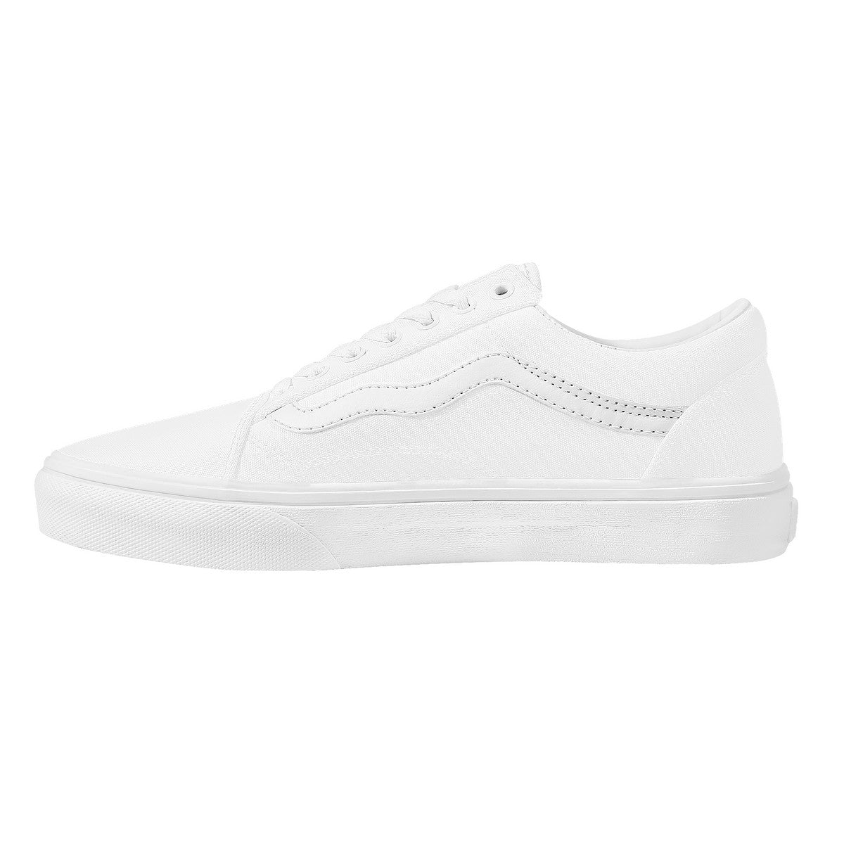 White Low Top Flat Sneaker