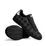 Black Unisex Premium Synthetic Leather Sneakers