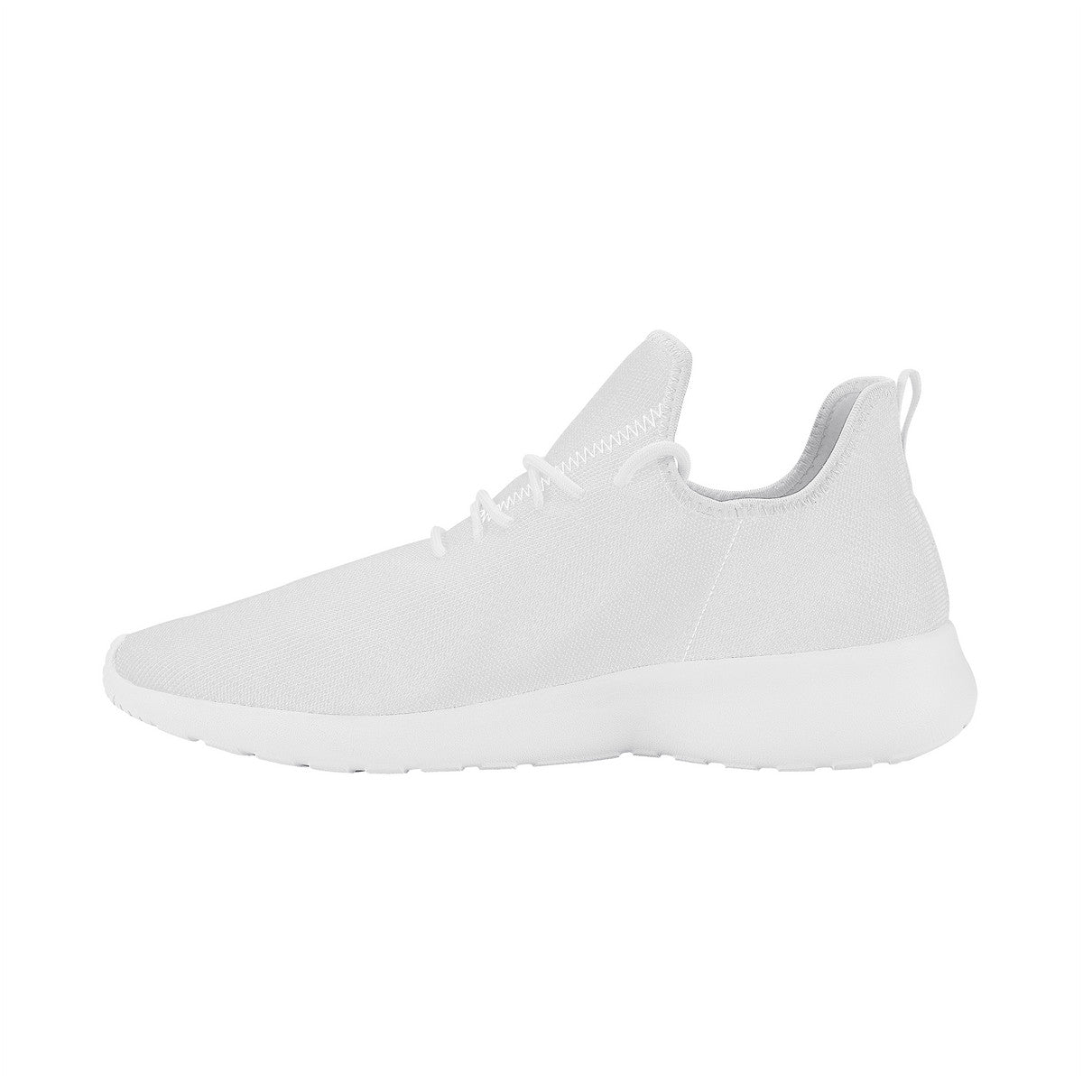 White Lightweight Mesh Knit Sneaker