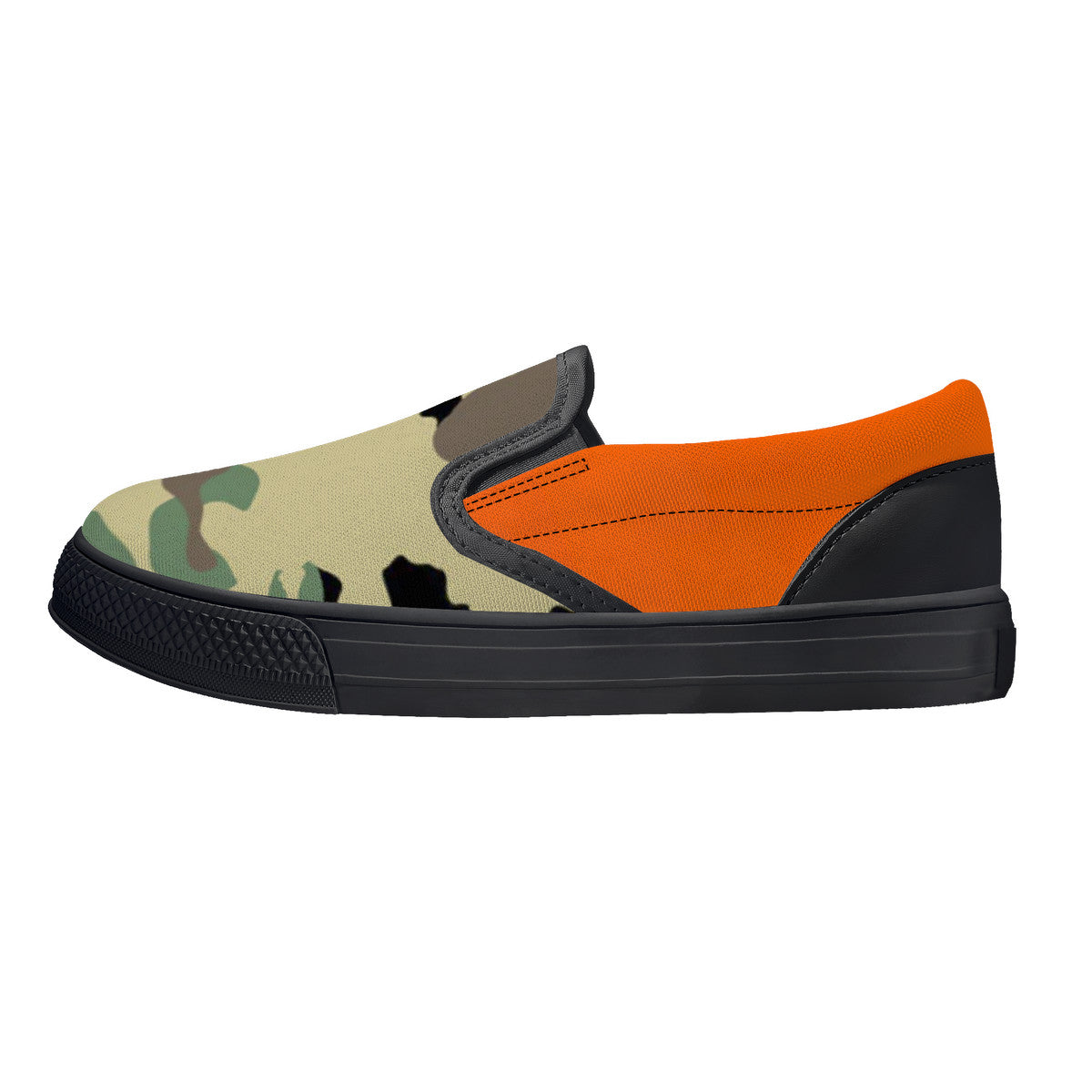 Camo Pattern Kids Slip-on shoes